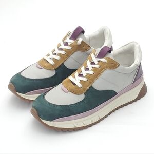 Madewell Kickoff Trainer Sneaker Suede/Leather Green Purple Unisex W6.5 / M5
